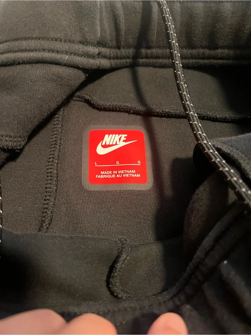 Nike Tech Fleece Joggers Men’s Large Black Tapered Pants HV0959-010
